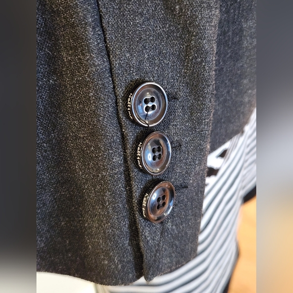 NWT || NELL & ME || blazer, single breasted, wool, deep gray, jacket, size small - Picture 4 of 9